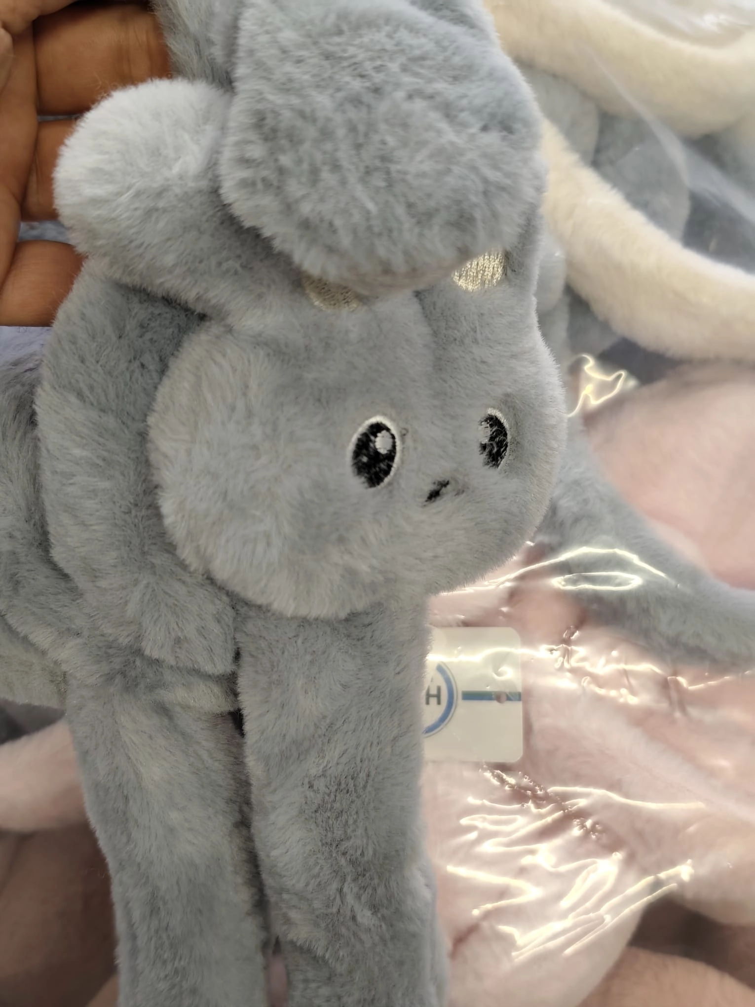 Figürlü Basmalı Peluş Kulaklık