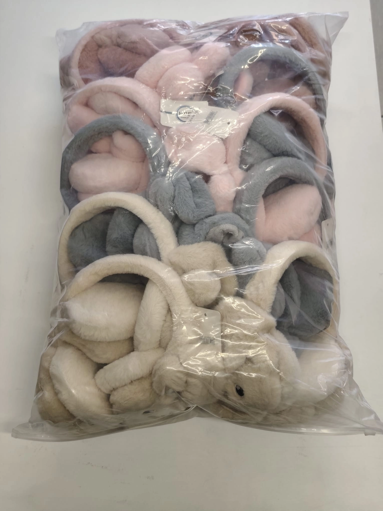 Figürlü Basmalı Peluş Kulaklık