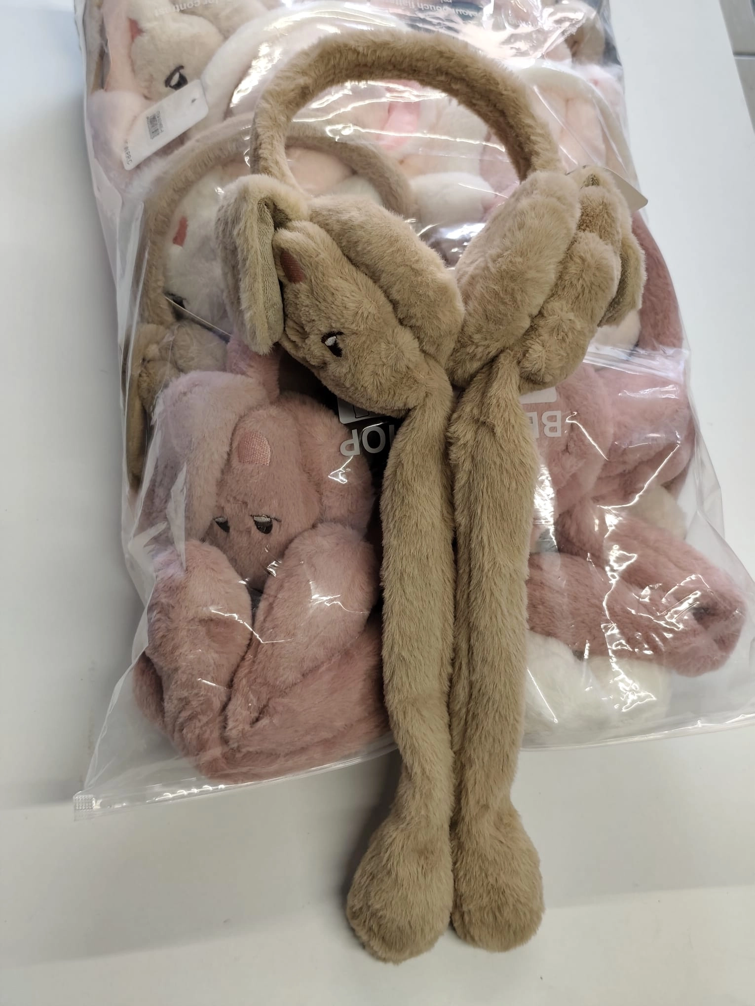 Figürlü Basmalı Peluş Kulaklık