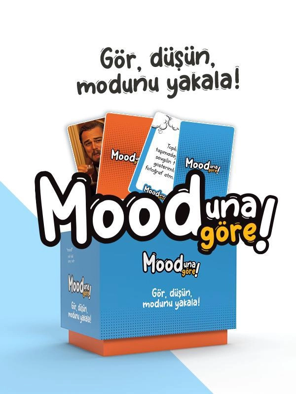 Mooduna Göre - Komik Mood Oyunu | Arkadaş & Aile İçin Kutu Oyunu | Kart Oyunu | 216 Kart