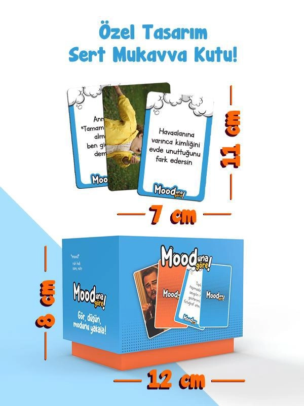 Mooduna Göre - Komik Mood Oyunu | Arkadaş & Aile İçin Kutu Oyunu | Kart Oyunu | 216 Kart