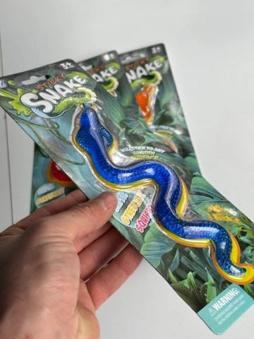 Esnek Snake Yılan Yapışkanlı Oyuncak