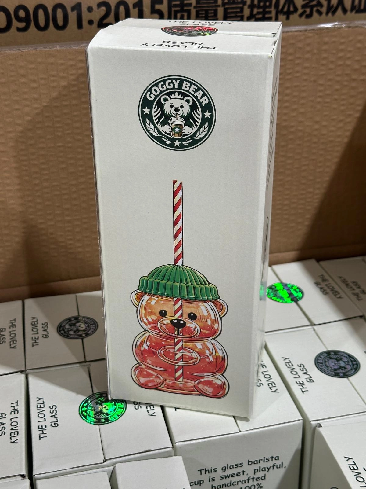 Cam Goggy Bear Bearista Kahve Bardağı