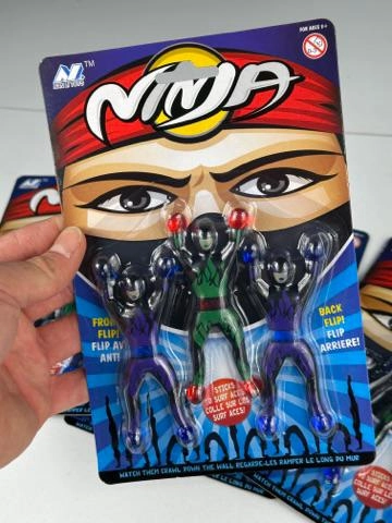 Üçlü Esnek Ninja Yapışkanlı Oyuncak
