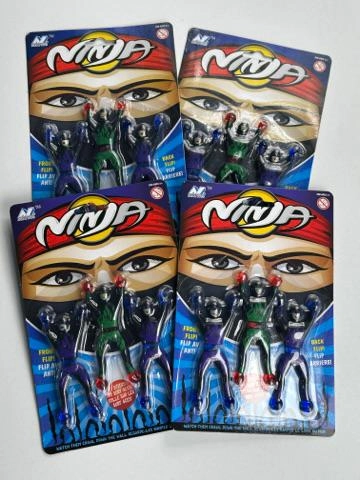 Üçlü Esnek Ninja Yapışkanlı Oyuncak