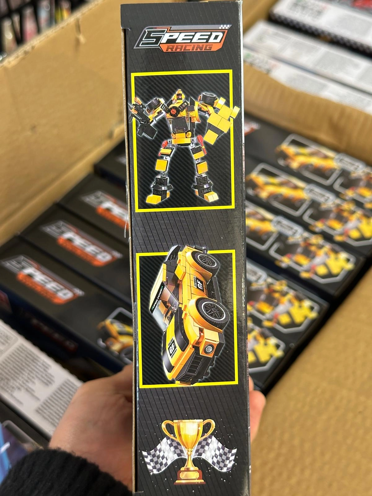 2 in 1 Robota Dönüşen Çek-Bırak Lego Araba