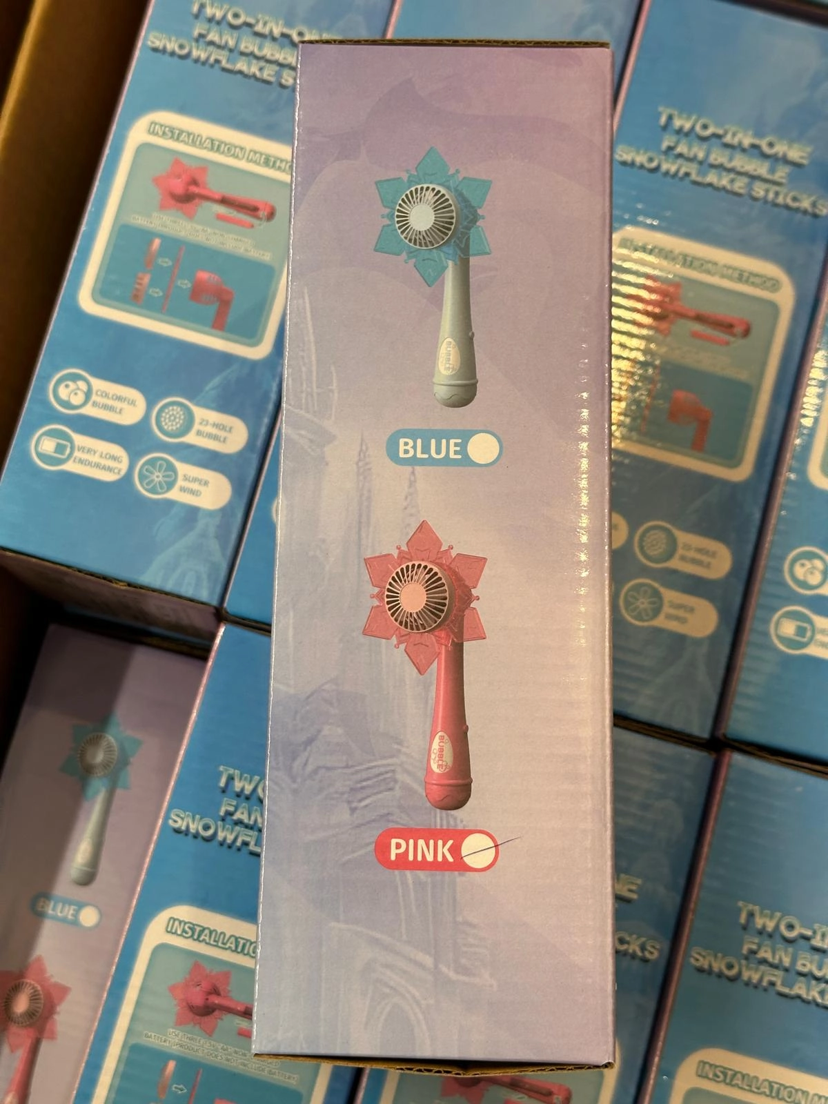 Baloncuk ve Serinletici Fan Birarada Pilli El Oyuncağı