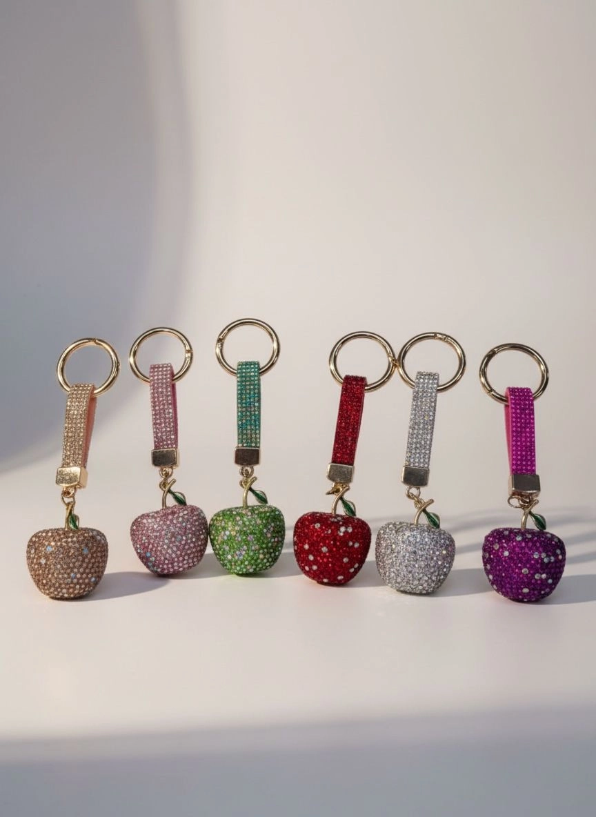 Kristal Taşlı Lüks Anahtarlık ve Çanta Aksesuarı