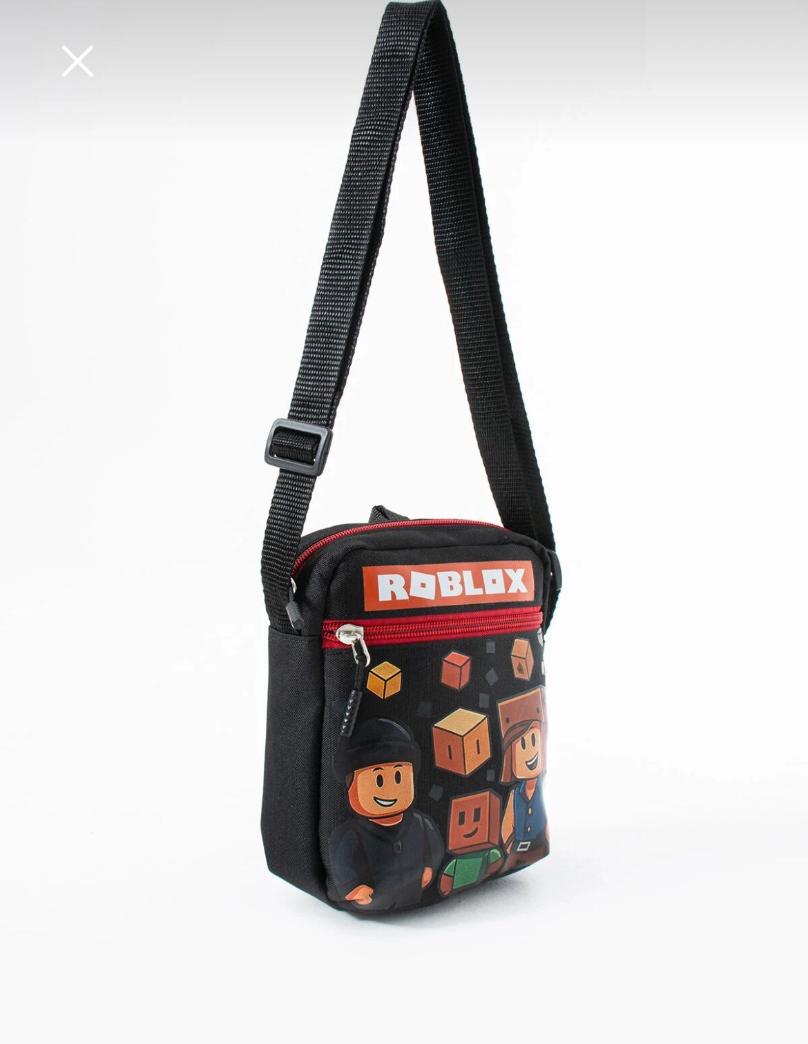 Roblox Çocuk Omuz Çantası – 3 Bölmeli – Su Geçirmez Kumaş (21×16×6 cm)