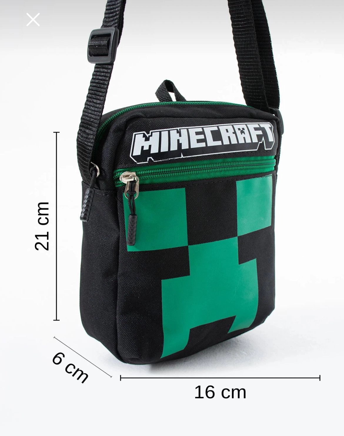 Mine Creeper Çocuk Omuz Çantası – 3 Bölmeli – Su Geçirmez Kumaş (21×16×6 cm)