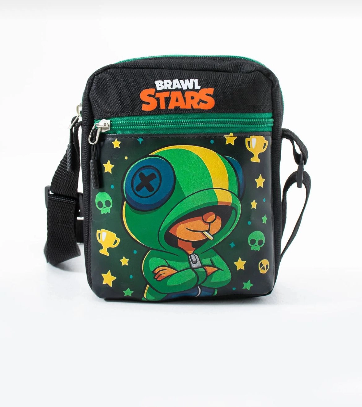  Brawl Stars Leon Çocuk Omuz Çantası – 3 Bölmeli – Su Geçirmez Kumaş (21×16×6 cm)
