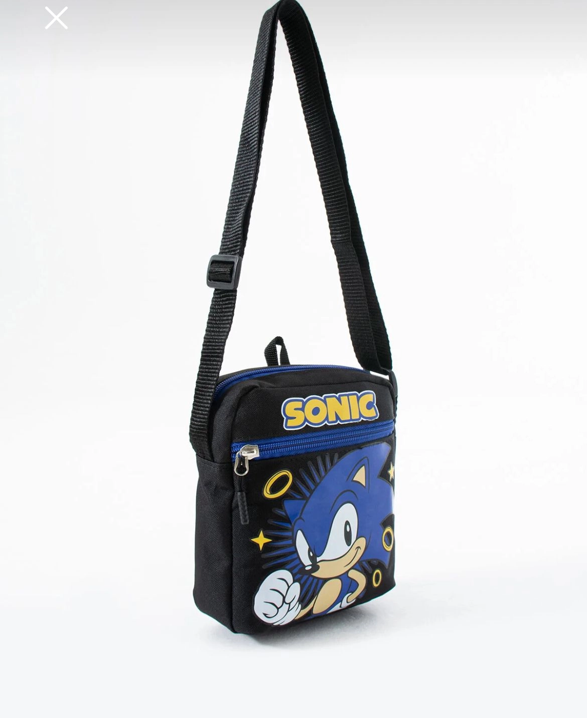 Sonic the Hedgehog Çocuk Omuz Çantası – 3 Bölmeli – Su Geçirmez Kumaş (21×16×6 cm)