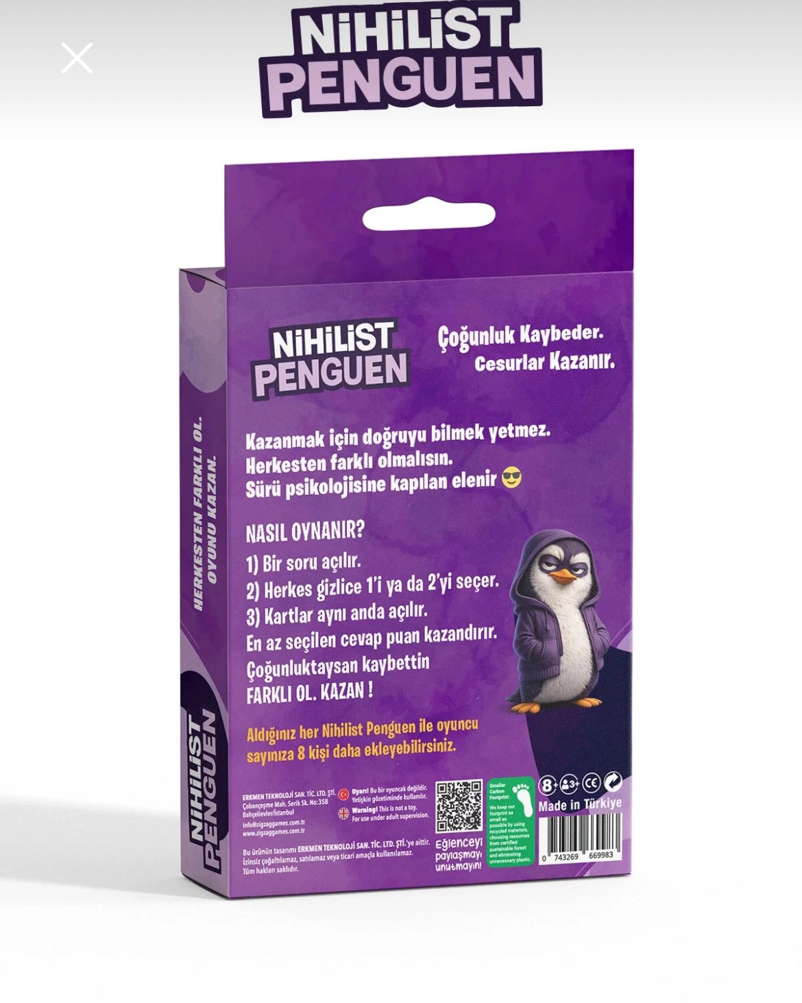  Nihilist Penguen – Eğlenceli Parti Kart Oyunu