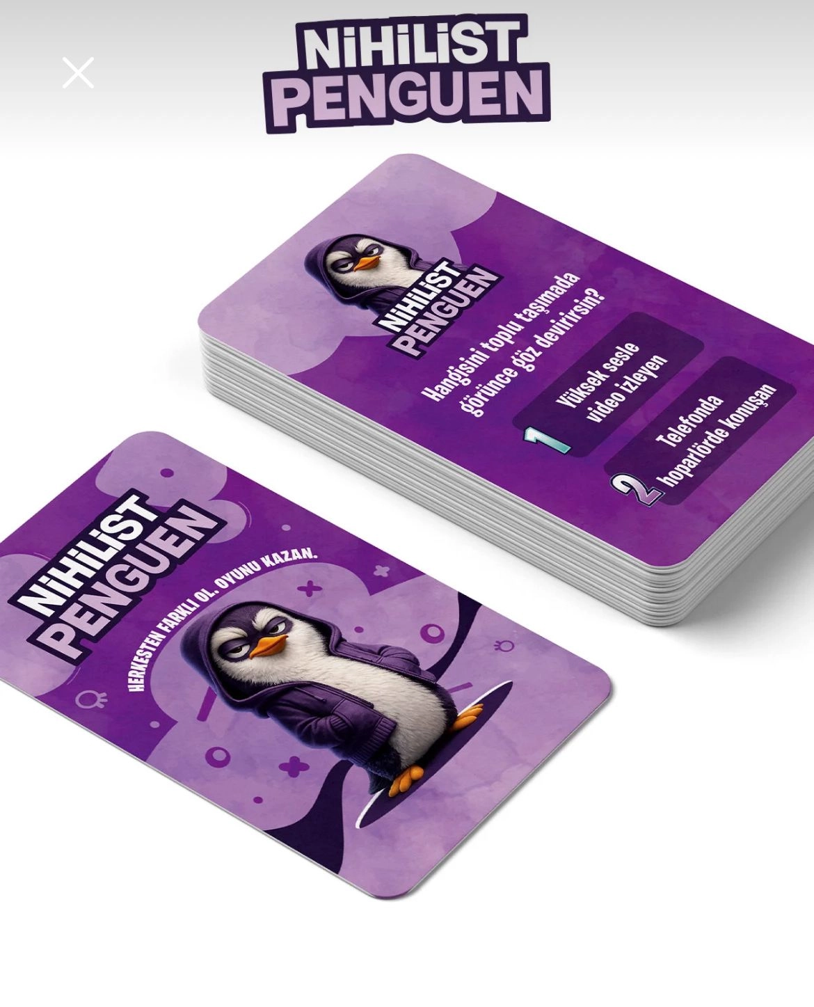  Nihilist Penguen – Eğlenceli Parti Kart Oyunu