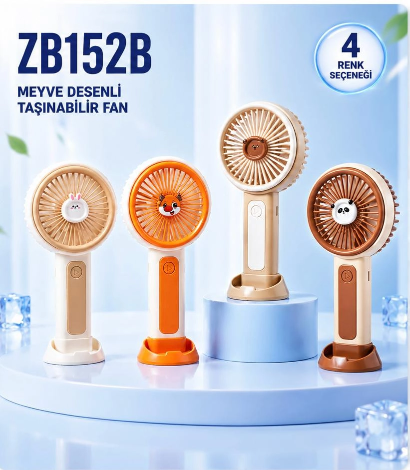 Hayvan Figürlü Taşınılabilir Fan
