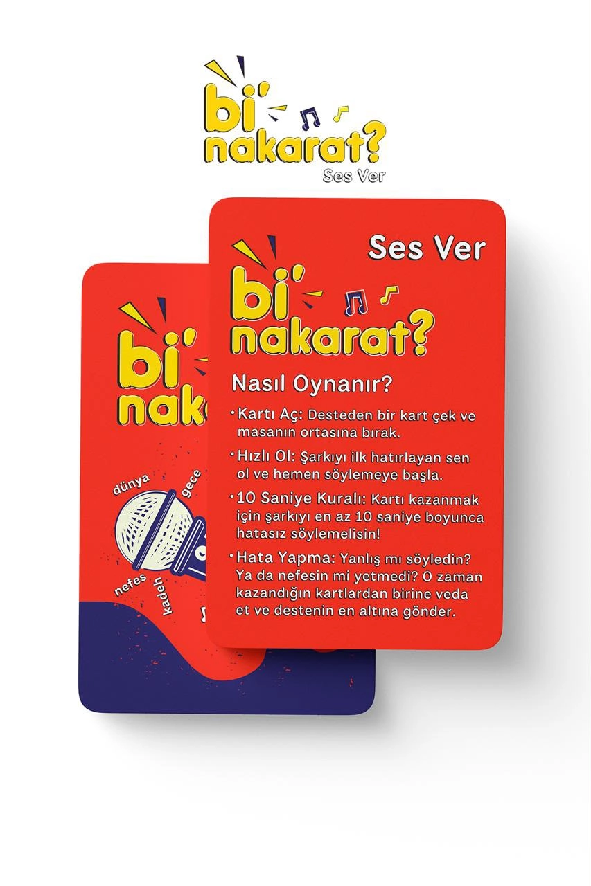Bi’ Nakarat? Ses Ver Kart Oyunu | Tek Kelimeyle Şarkı Tahmin Oyunu | Eğlenceli Parti Oyunu