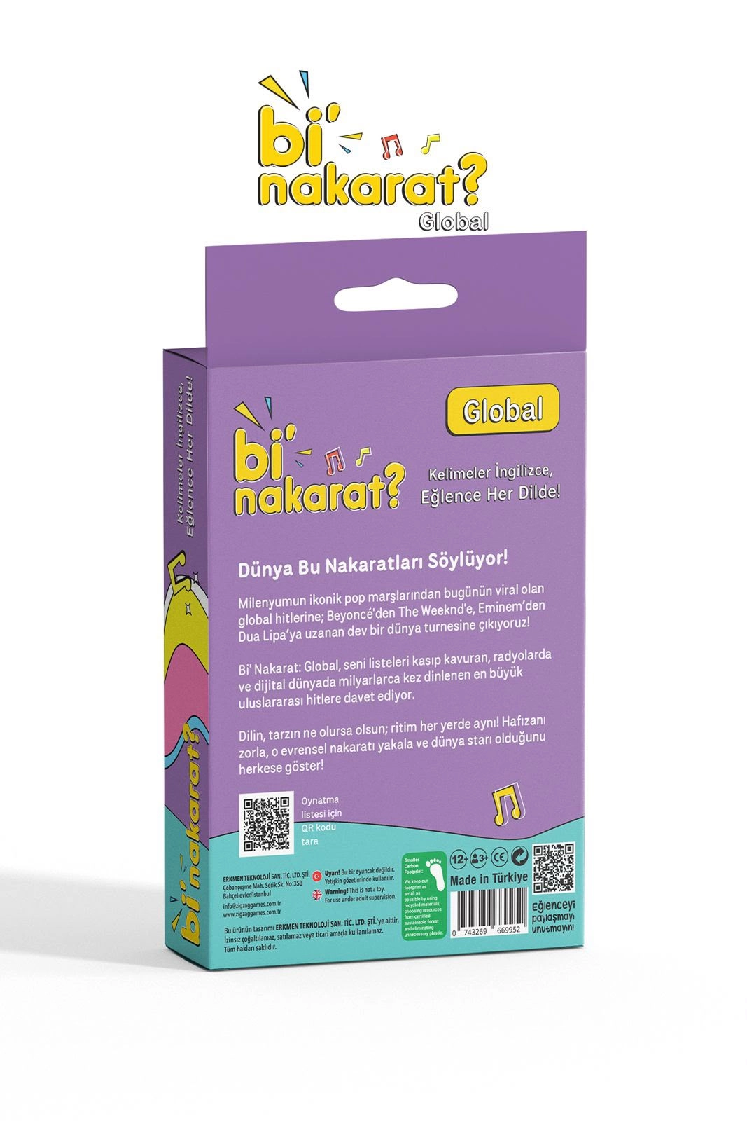 Bi’ Nakarat? Global Kart Oyunu | İngilizce Şarkı Tahmin Oyunu | Eğlenceli Parti Oyunu