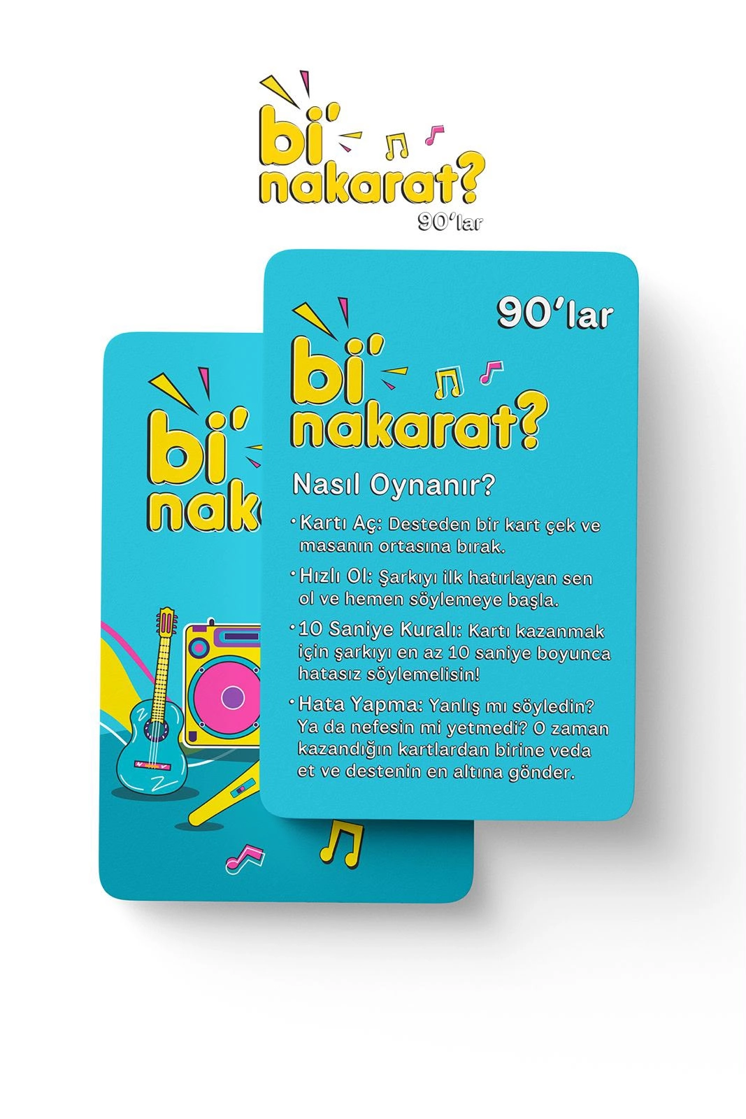 Bi’ Nakarat? 90’lar | Türkçe Pop Şarkı Kart Oyunu | Eğlenceli Parti Oyunu