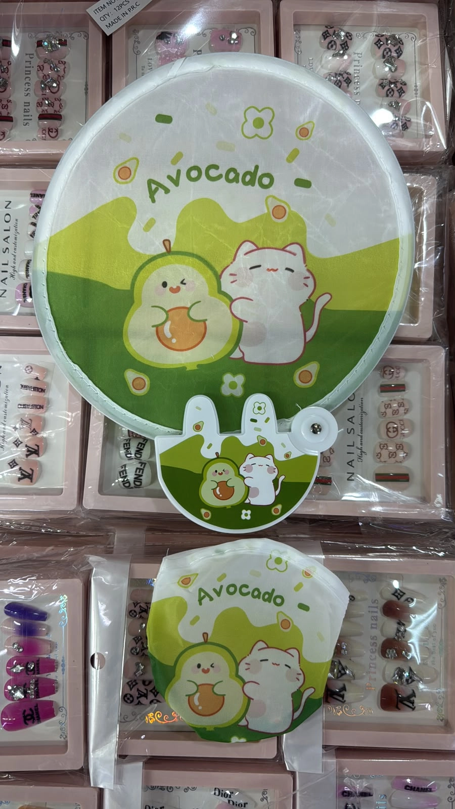 Katlanır Kore Yelpaze (Plastik Tutma Stantlı)
