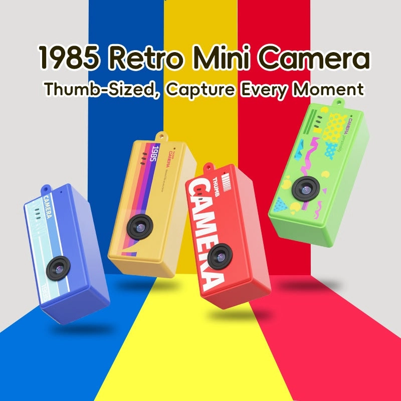 ✨ Popüler Retro Mini Kamera 10lu Karışık Renk