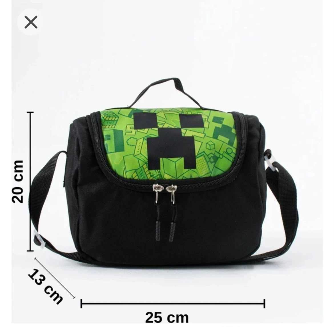 Minecraft Kore Kawaii Okul Çantası Seti – Sırt Çantası + Beslenme Çantası + Kalemlik