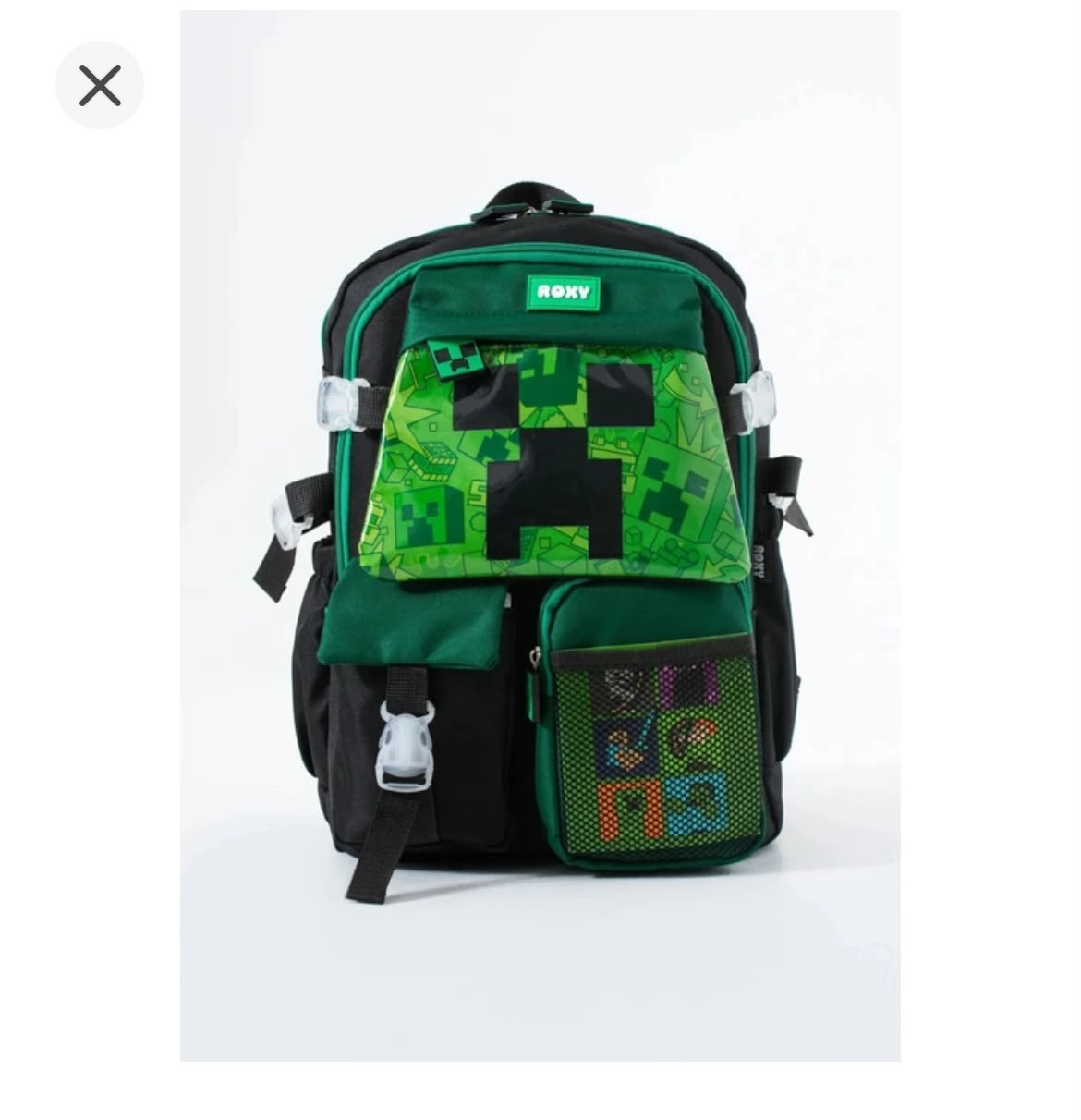 Minecraft Kore Kawaii Okul Çantası Seti – Sırt Çantası + Beslenme Çantası + Kalemlik