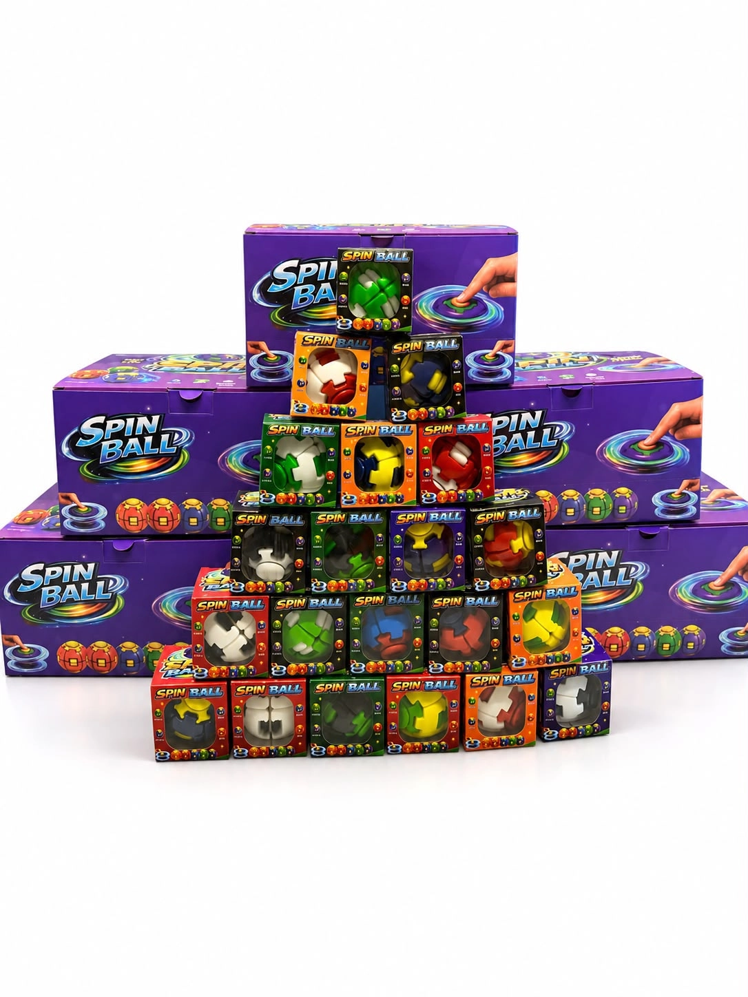 İthal Kutulu Press Spin Ball Stres Oyuncağı