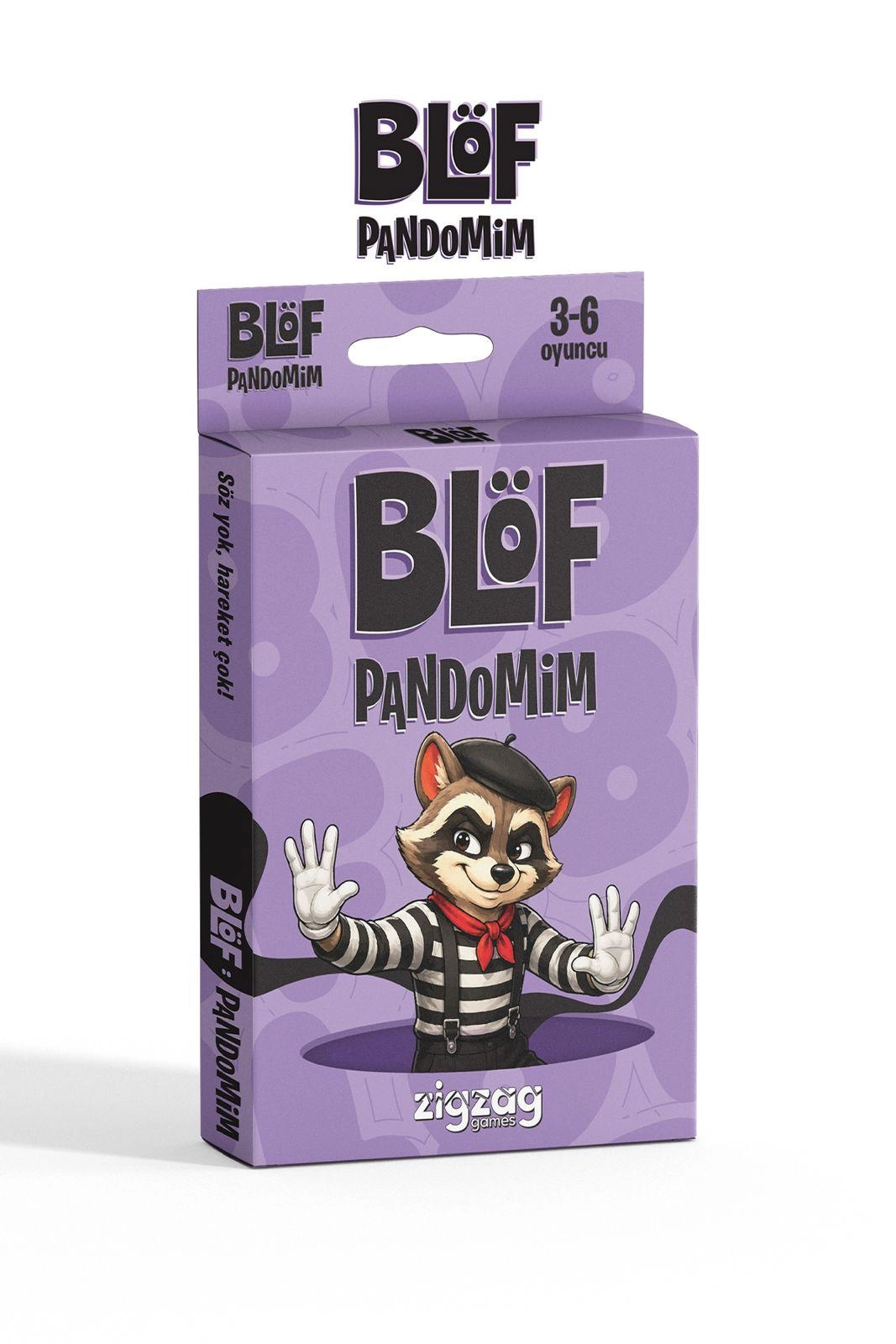 Blöf: Pandomim Kart Oyunu | 3-6 Kişilik Konuşmadan Anlatma ve Blöf Oyunu, 12+ Yaş
