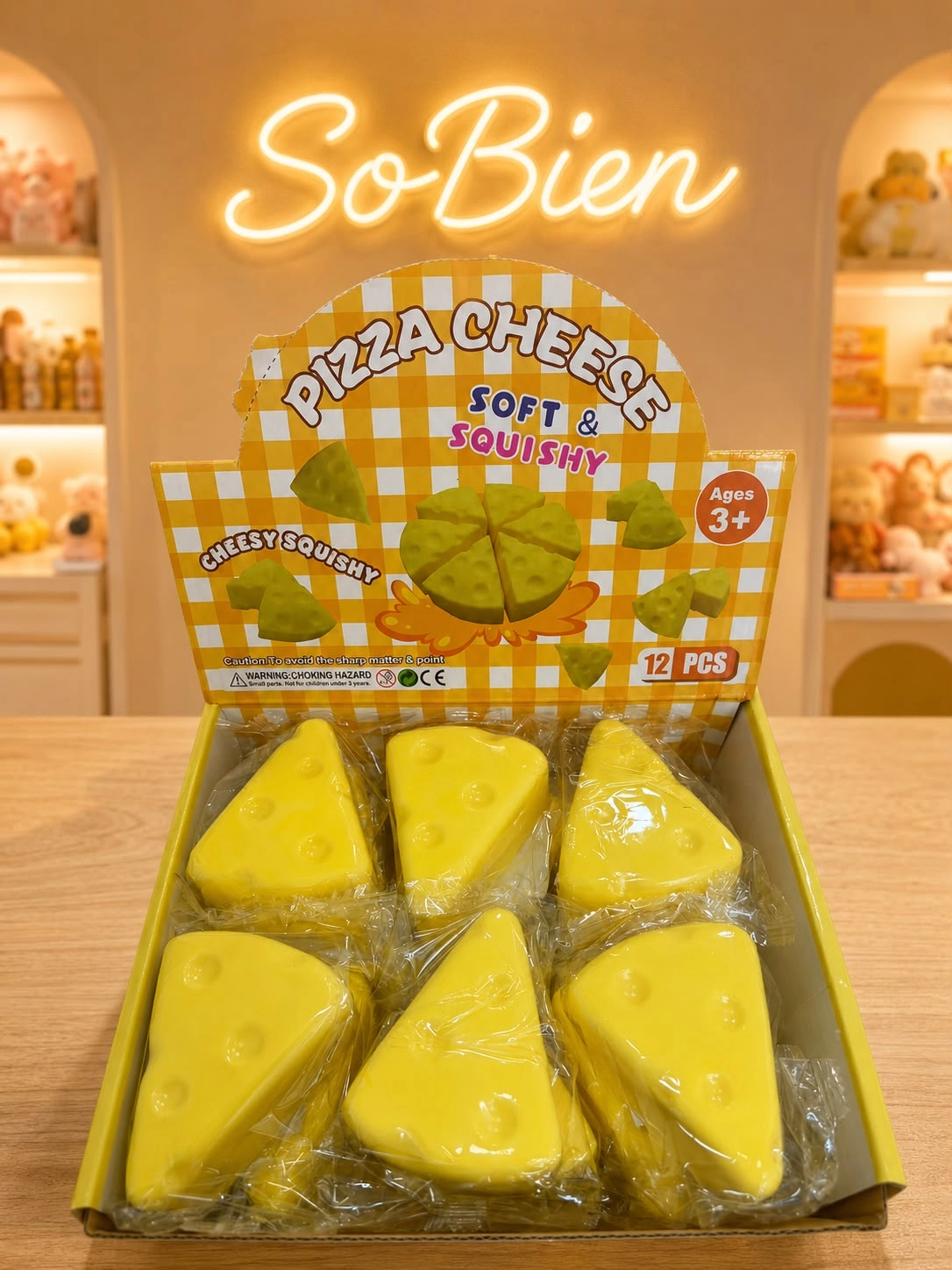 Pizza Cheese Soft Squıshy Üçgen Peynir Sukuşi