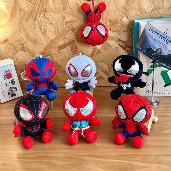Süpriz Paket Blind Box Seri 1 Örümcek Adam Comic Cosbi Plush Keychain