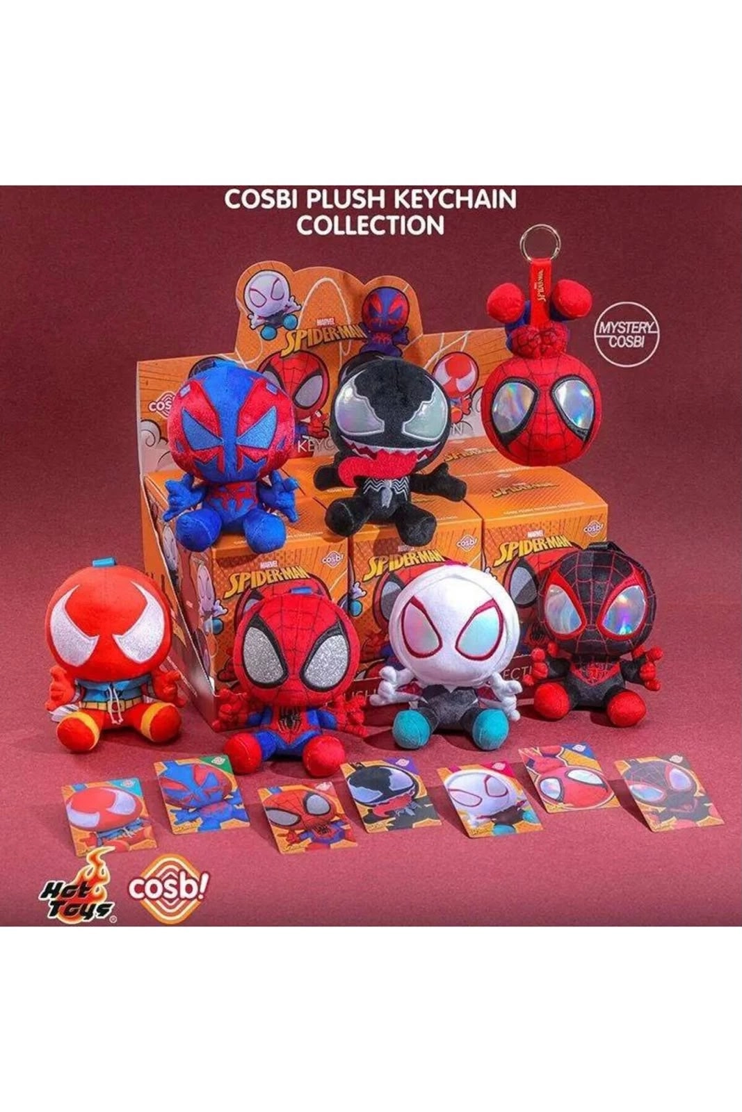 Süpriz Paket Blind Box Seri 1 Örümcek Adam Comic Cosbi Plush Keychain