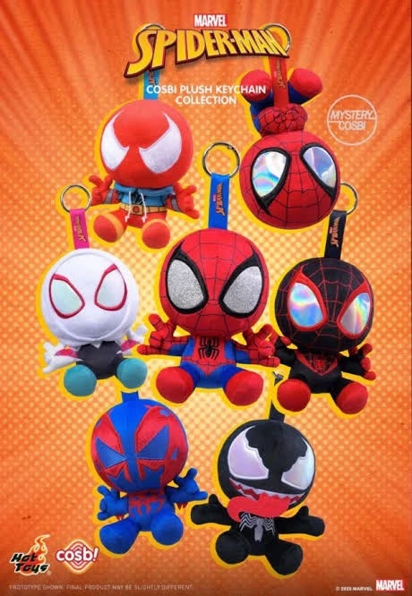 Süpriz Paket Blind Box Seri 1 Örümcek Adam Comic Cosbi Plush Keychain