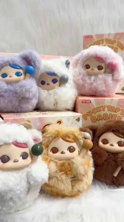 Pucky Tap Tap Babies Ses Çıkaran Peluş Oyuncak Oyuncak Süpriz Paket Blind Box