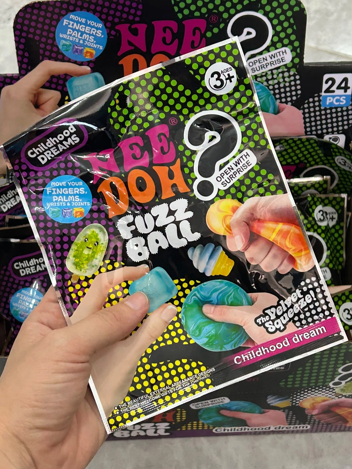 Nee Doh Fuzz Ball Sürpriz Paket – Sıkılabilir Oyuncak Blind  Box 