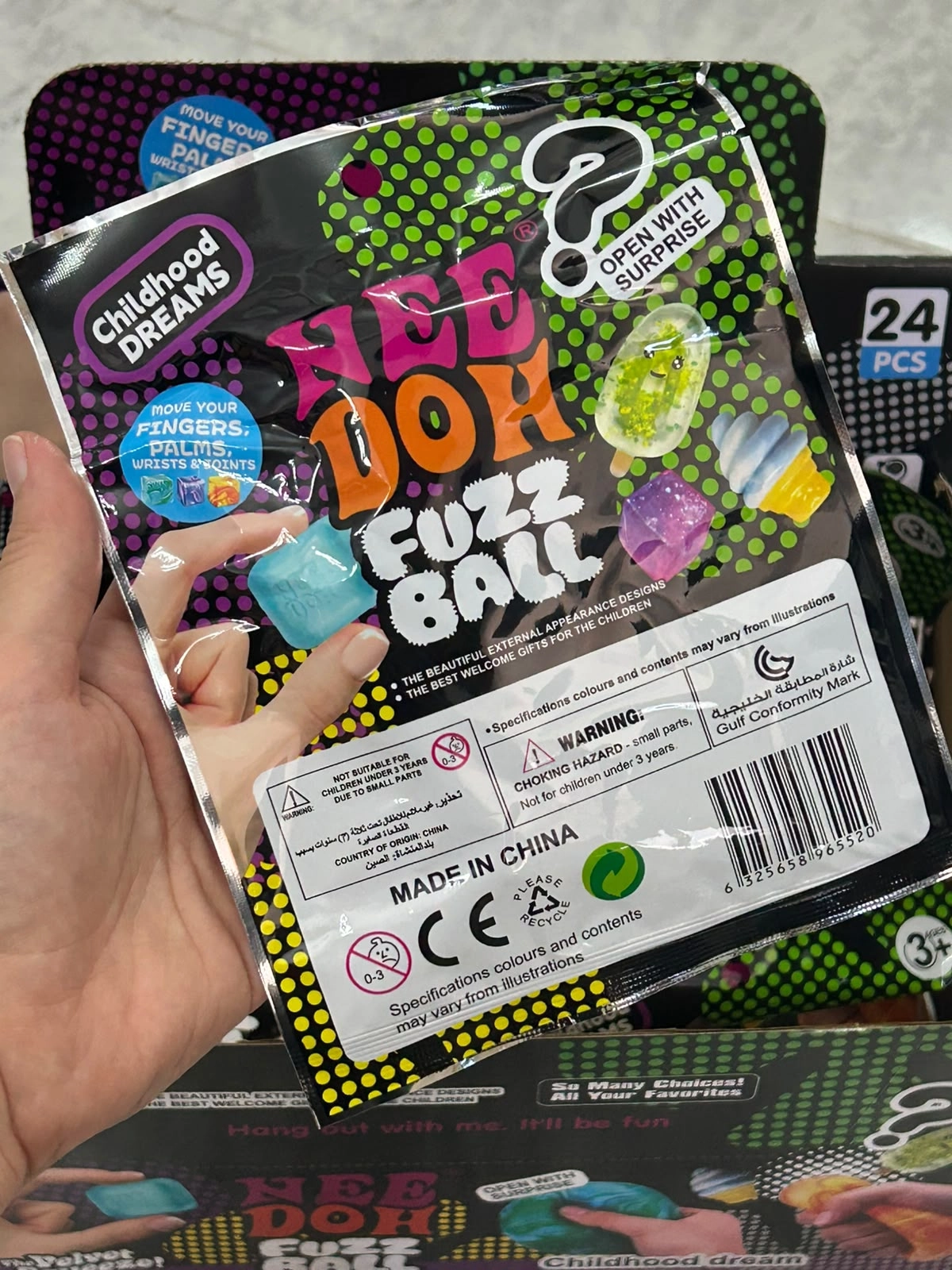 Nee Doh Fuzz Ball Sürpriz Paket – Sıkılabilir Oyuncak Blind  Box 