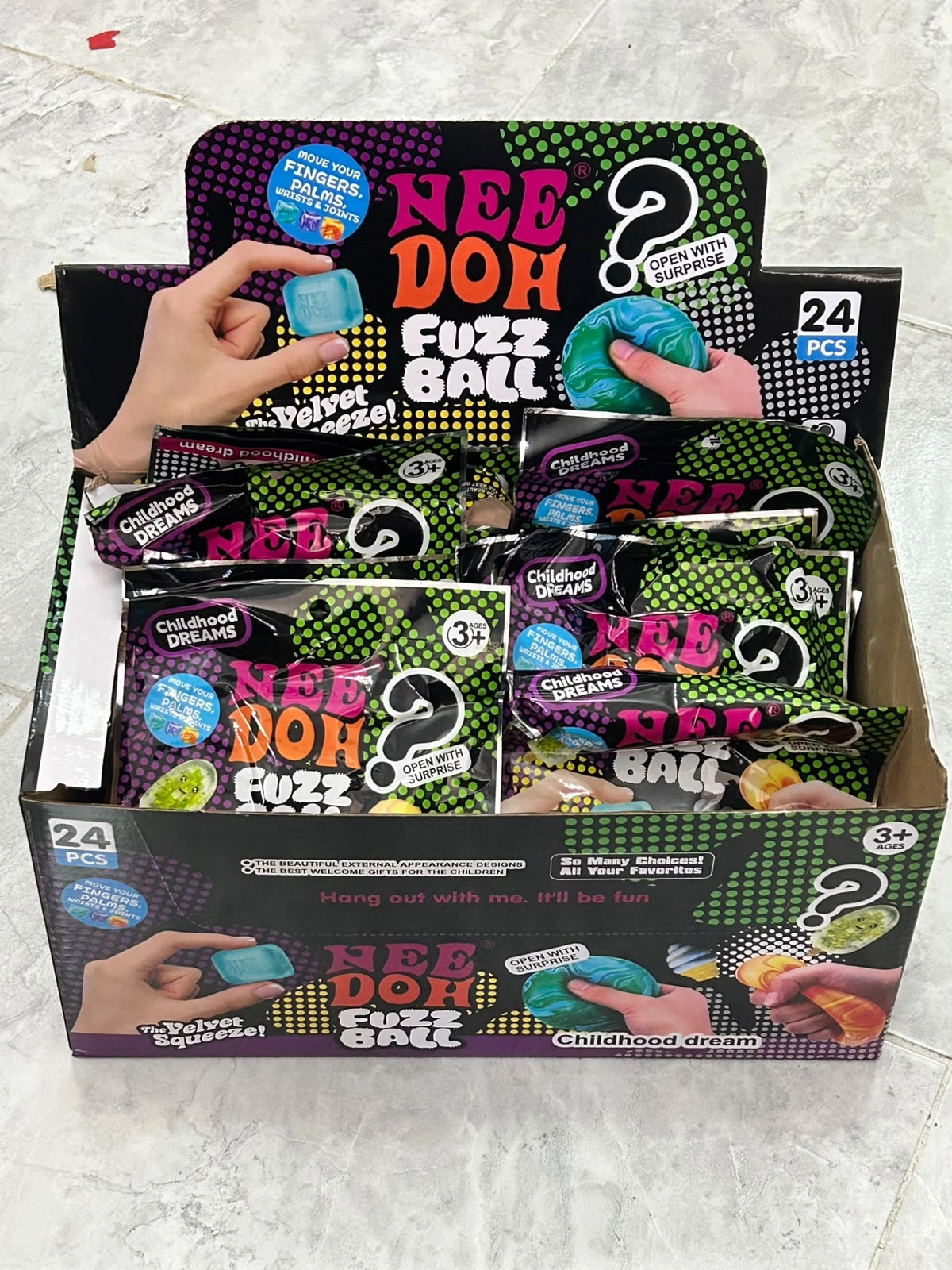 Nee Doh Fuzz Ball Sürpriz Paket – Sıkılabilir Oyuncak Blind  Box 