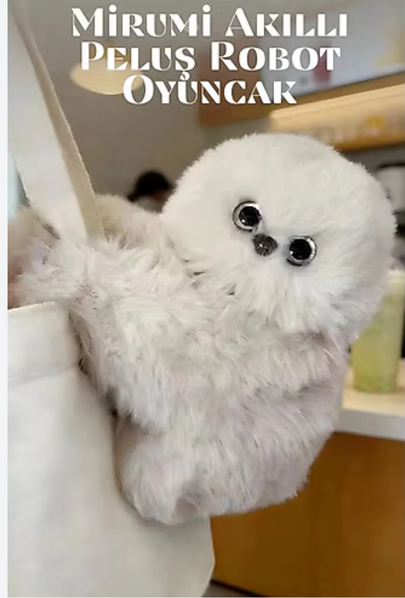  Mirumi Akıllı Peluş Robot Oyuncak - Müzikli - Hareketli Kafa - Etkileşimli Sevimli-6lı