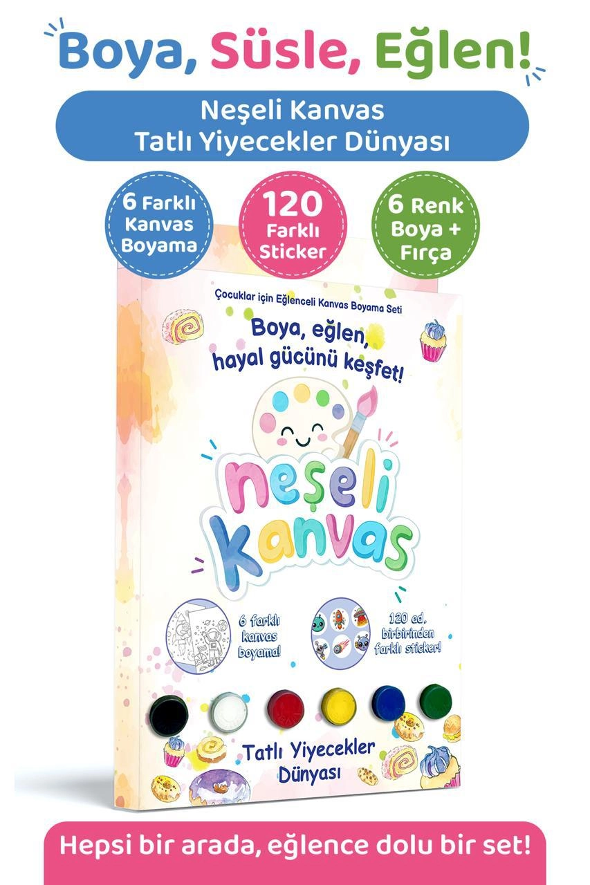 Neşeli Kanvas - Tatlı Yiyecekler Dünyası
