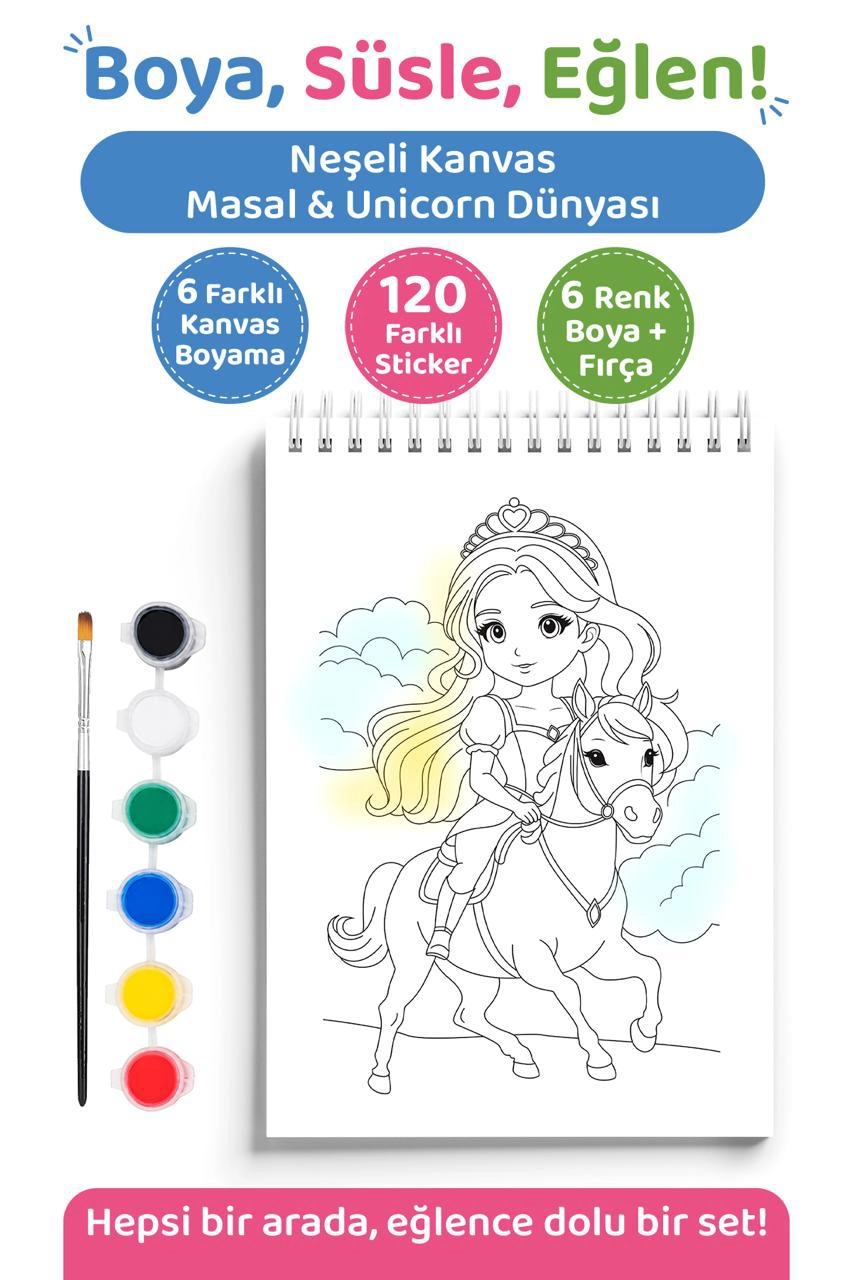 Neşeli Kanvas - Masal ve Unicorn Dünyası