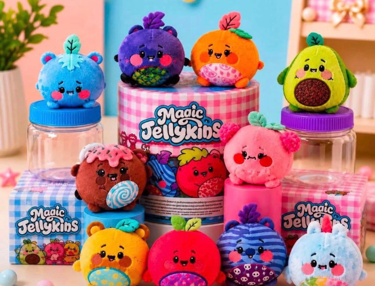 Magic Jellykins Sihirli Dönüşüm Kavanozu - Su Ekle, Çalkala, Sürpriz Peluş Oyuncak