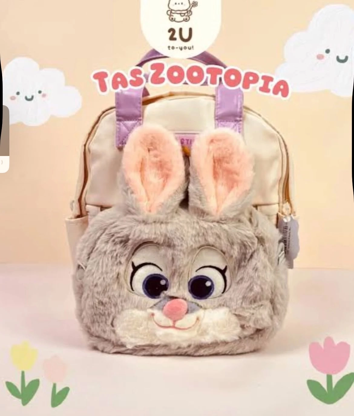 Zootopia Peluş Çanta Ve Sırt Çantası İster Yapışık İster Ayrı Kullanılabilir Günlük Yada Kreşe Uygundur