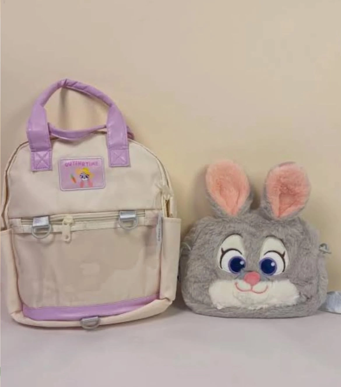 Zootopia Peluş Çanta Ve Sırt Çantası İster Yapışık İster Ayrı Kullanılabilir Günlük Yada Kreşe Uygundur