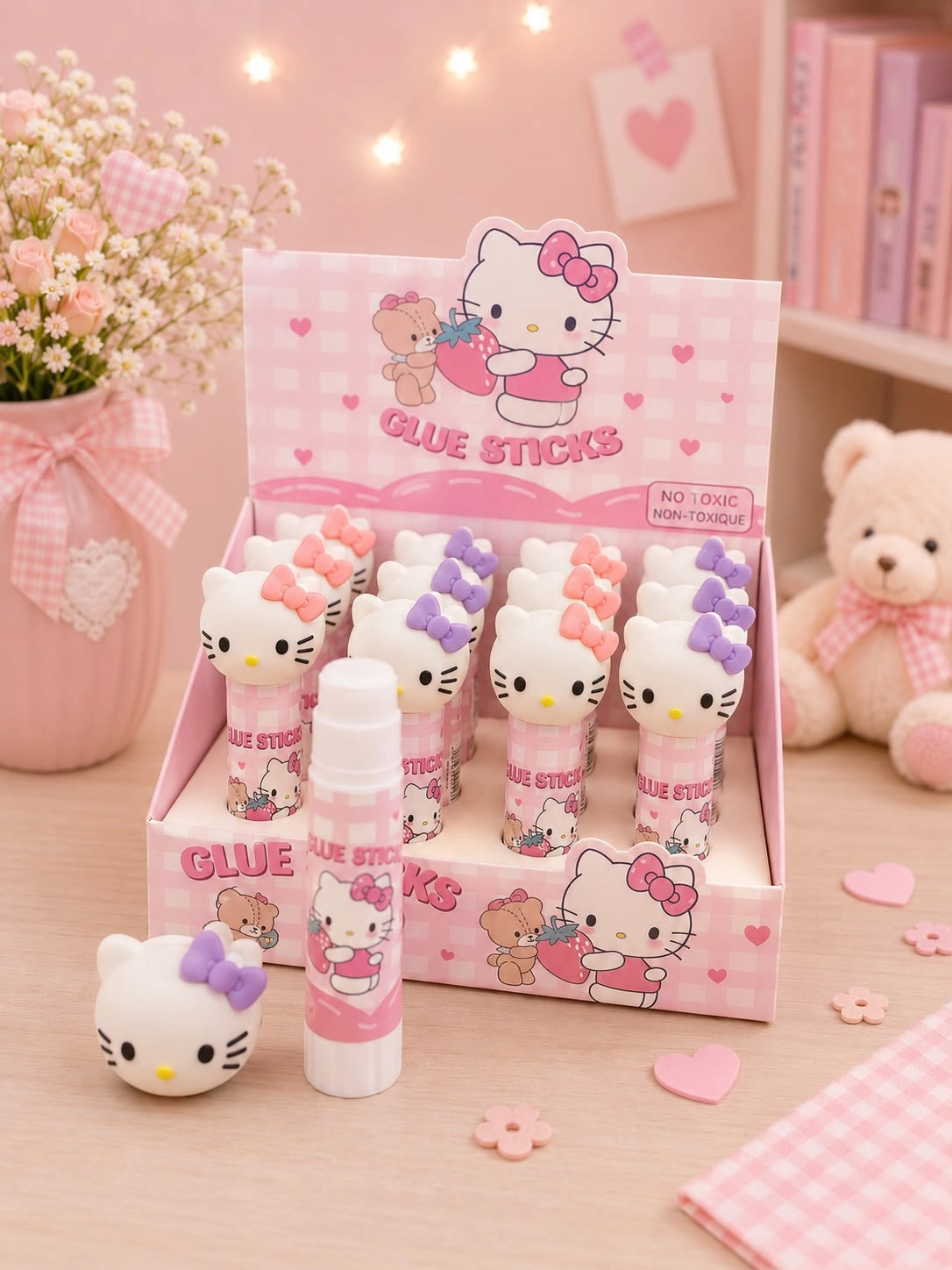 Popüler Karakter Figürlü Glue Stick Silgi