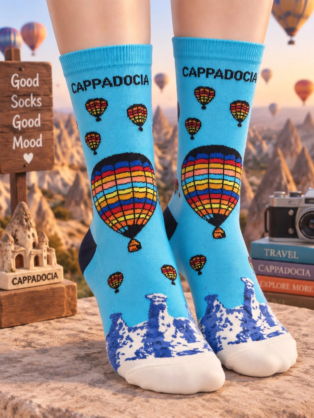 Cappadocıa Temalı Çorap
