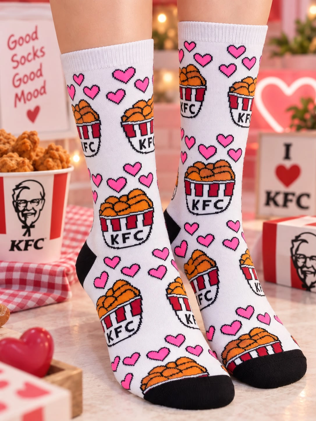 Fast Food Figürlü Çorap