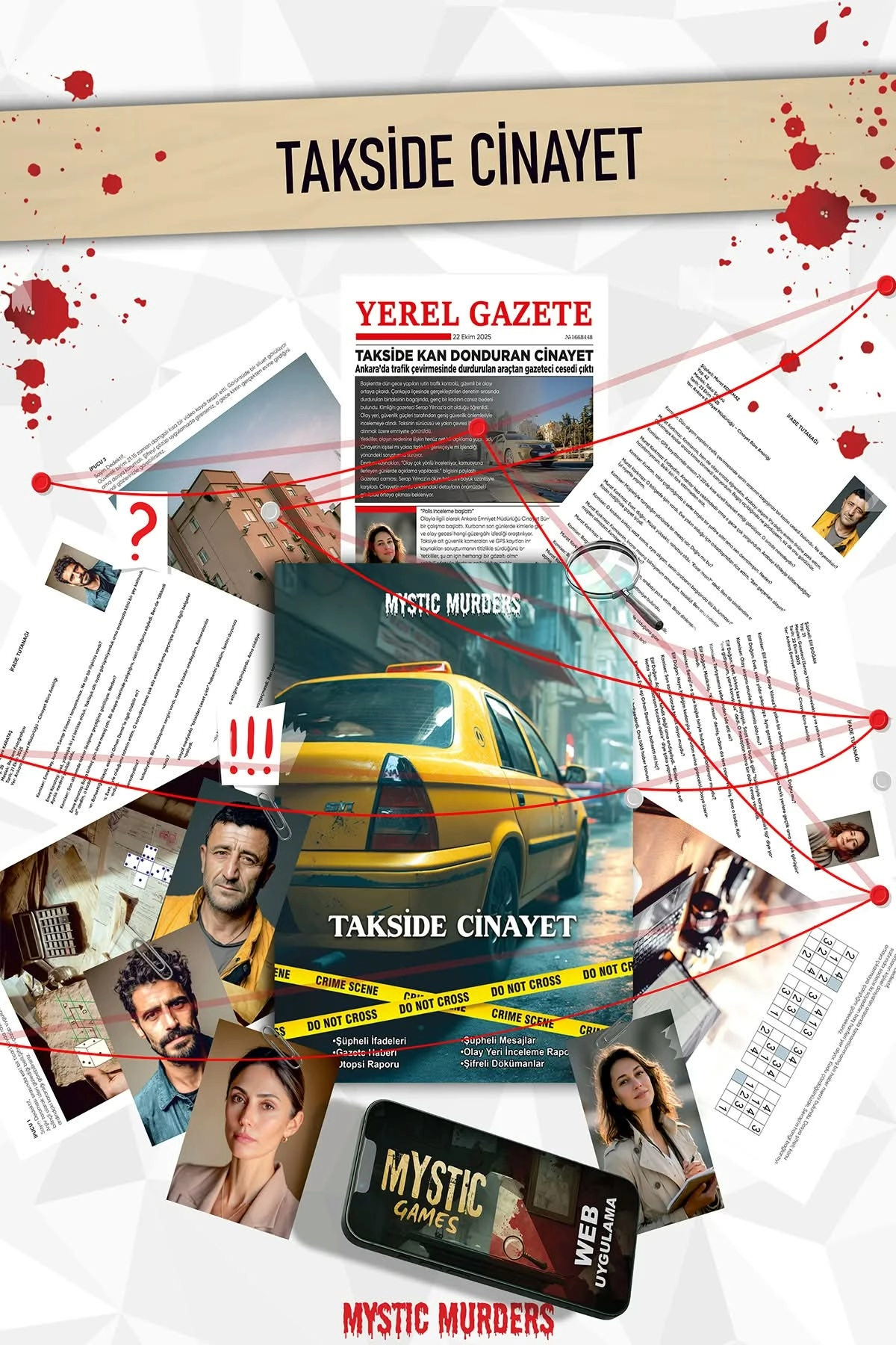 Dedektiflik Cinayet Çözme Oyunu - Takside Cinayet
