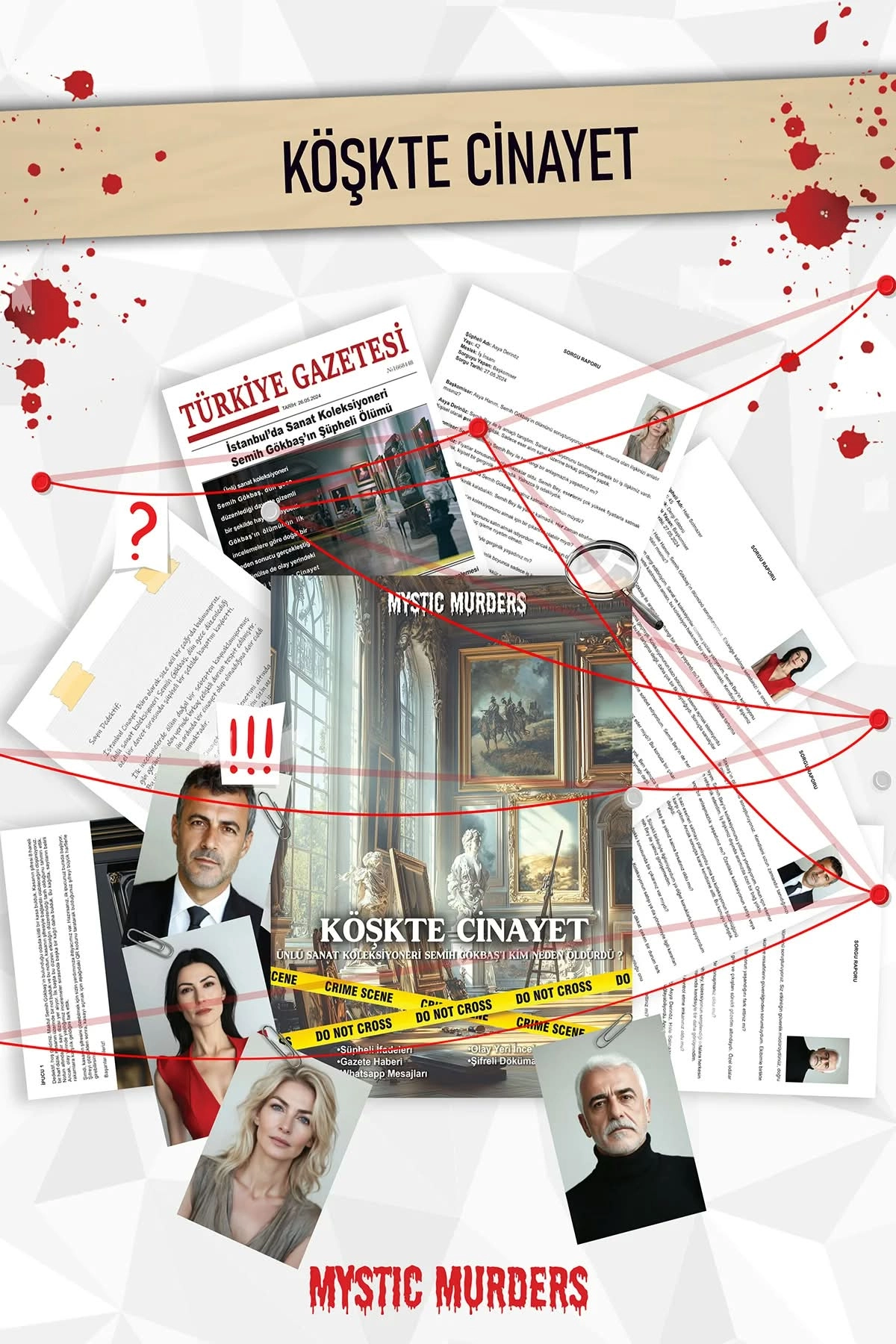 Dedektiflik Cinayet Çözme Oyunu - Köşkte Cinayet