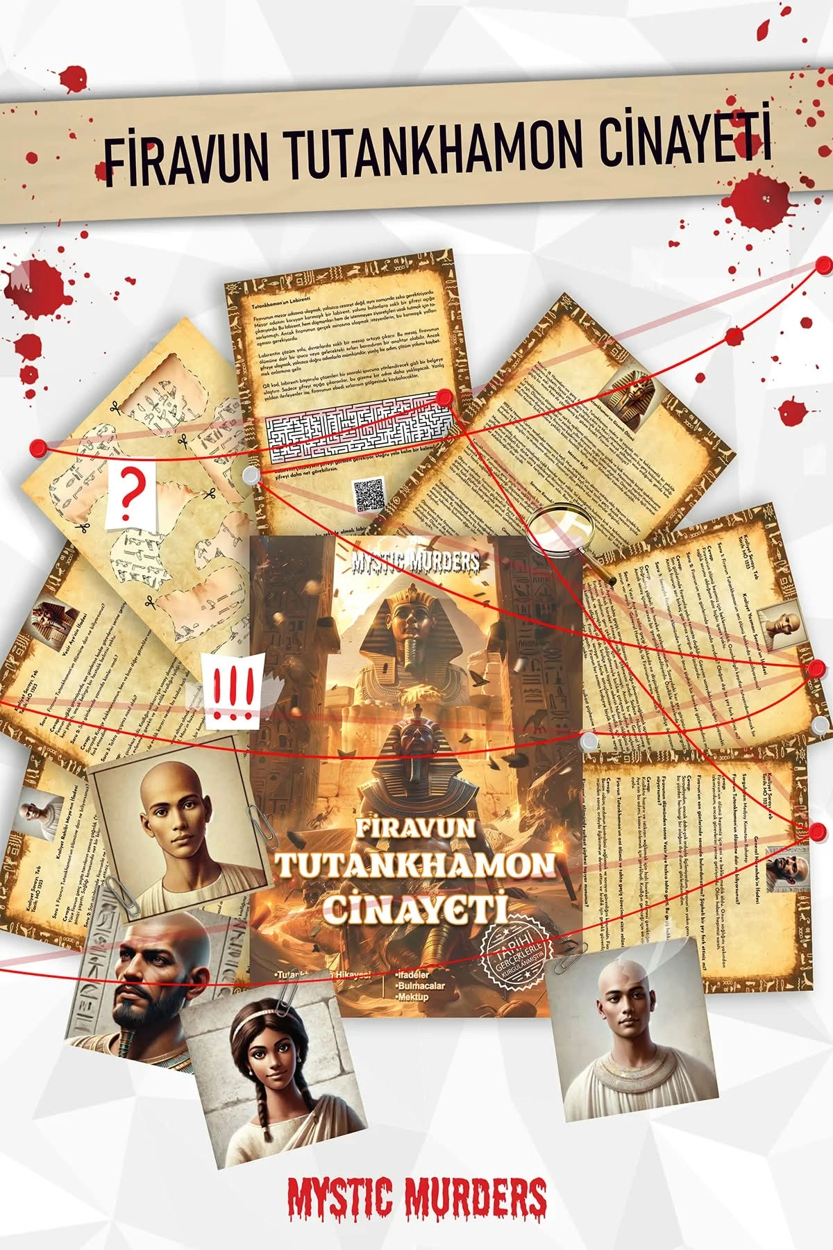 Dedektiflik Cinayet Çözme Oyunu - Firavun Tutankhamon Cinayeti