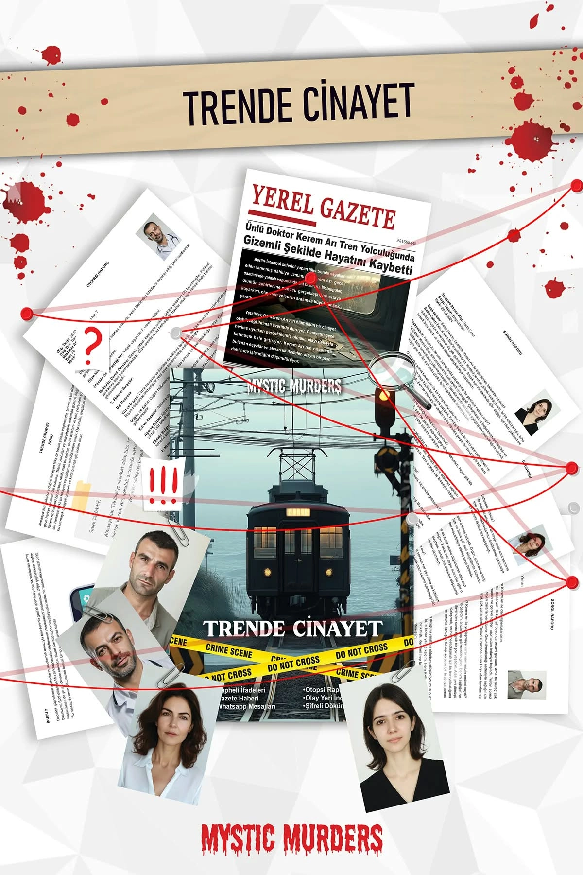 Dedektiflik Cinayet Çözme Oyunu - Trende Cinayet