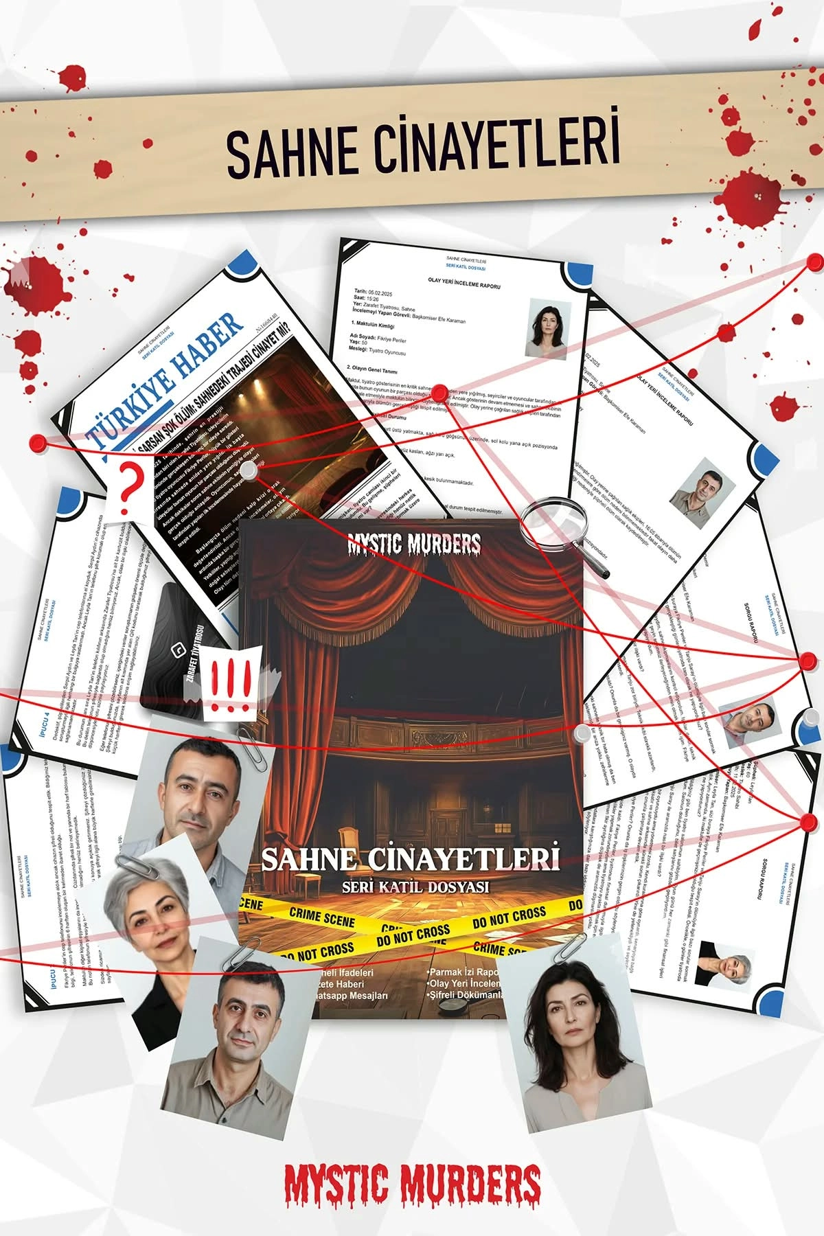 Dedektiflik Cinayet Çözme Oyunu-Sahne Cinayetleri